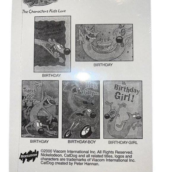 NIP American Greetings Hot Shots Vintage 2000 5 Pack Birthday Cards Nickelodeon - Picture 7 of 7